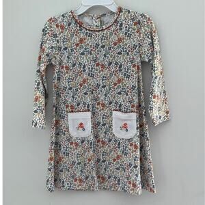 Marco & Lizzy 3T‎ Fall Flowers Pima Cotton Dress NWT